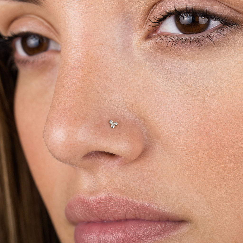 [TOPOSH-ROLE-ORDER-CLEANUP-20260717-BATCH12:TP-NS-SIL-0.8-CLCZ-052:02] Clear CZ Titanium Nose Jewelry – Silver | 02_model_white