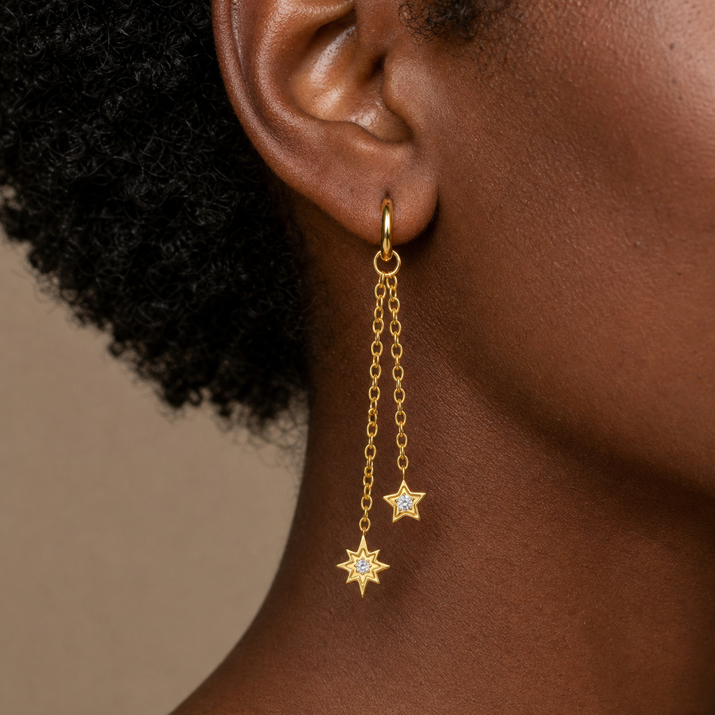 [TOPOSH-ROLE-ORDER-CLEANUP-20260717-BATCH15:TP-PART-GD-CLCZ-129:03] Starburst Clear CZ Titanium Piercing End – Gold | 03_model_black
