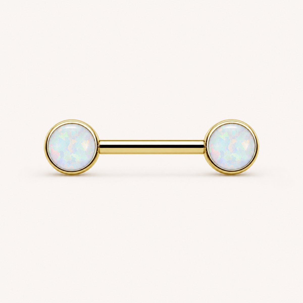 [TOPOSH-FULLSCORE-V5-20260712:TP-NP-TH-GD-14G12-B5-B5-OP17-004:01] Implant Grade Titanium - Nipple Ring - Gold - OP17 - 14G (1.6 x 12+5+5 mm) - primary product