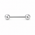 [TOPOSH-LEGACY-LAYOUT-REPAIR-20260717-LEGACY32:TP-TR-IN-SIL-14G14-B5-B5-PLN-3407:01] Ball Titanium Tongue Barbell – Silver, 14+5+5mm | 01_primary_product_bg