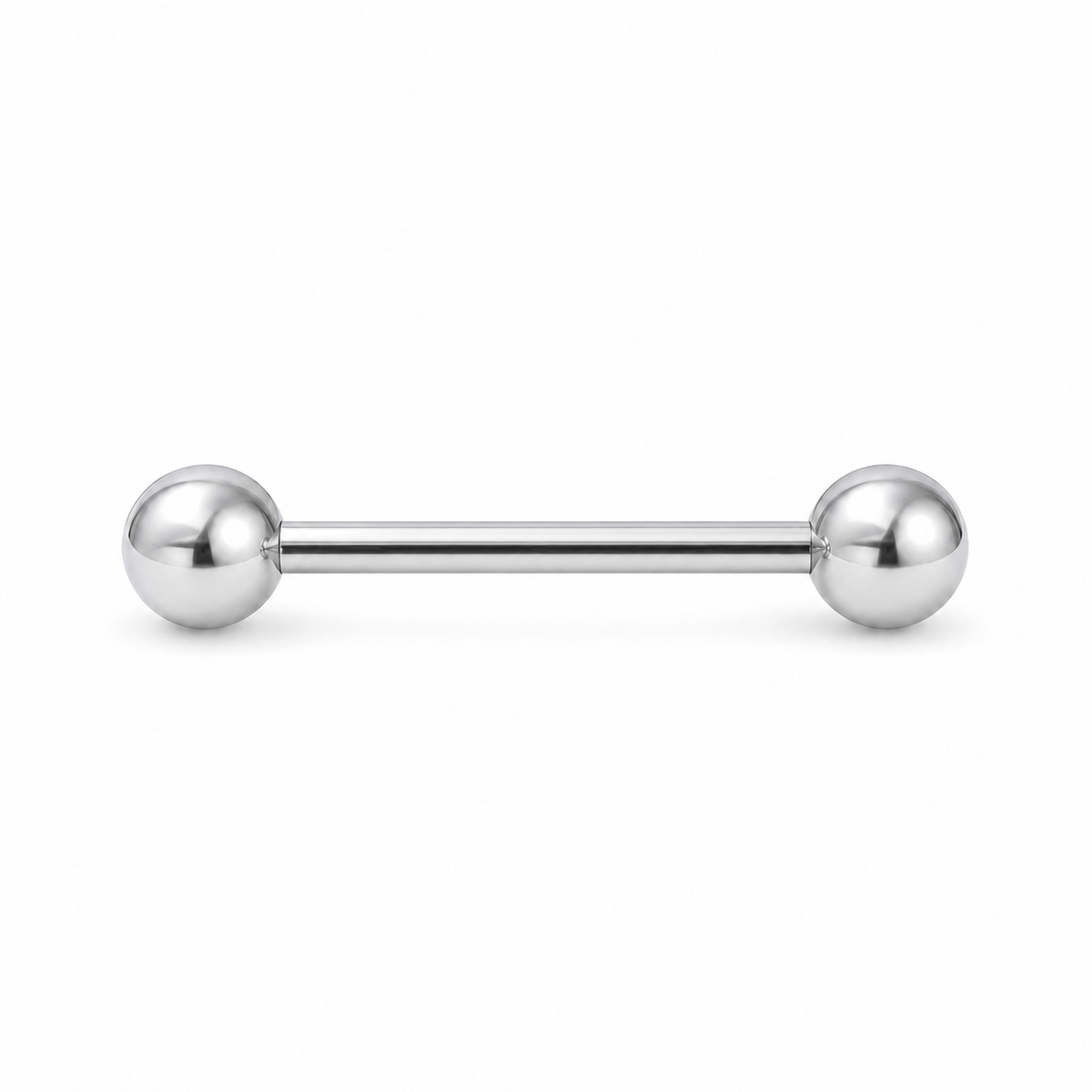[TOPOSH-LEGACY-LAYOUT-REPAIR-20260717-LEGACY32:TP-TR-IN-SIL-14G16-B5-B5-PLN-315:01] Ball Titanium Tongue Barbell – Silver, 16+5+5mm | 01_primary_product_bg