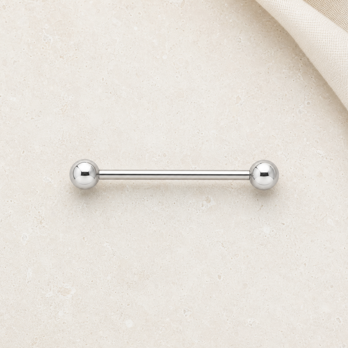 [TOPOSH-LEGACY-LAYOUT-REPAIR-20260717-LEGACY32:TP-TR-IN-SIL-14G16-B5-B5-PLN-315:06] Ball Titanium Tongue Barbell – Silver, 16+5+5mm | 06_accessory_flatlay