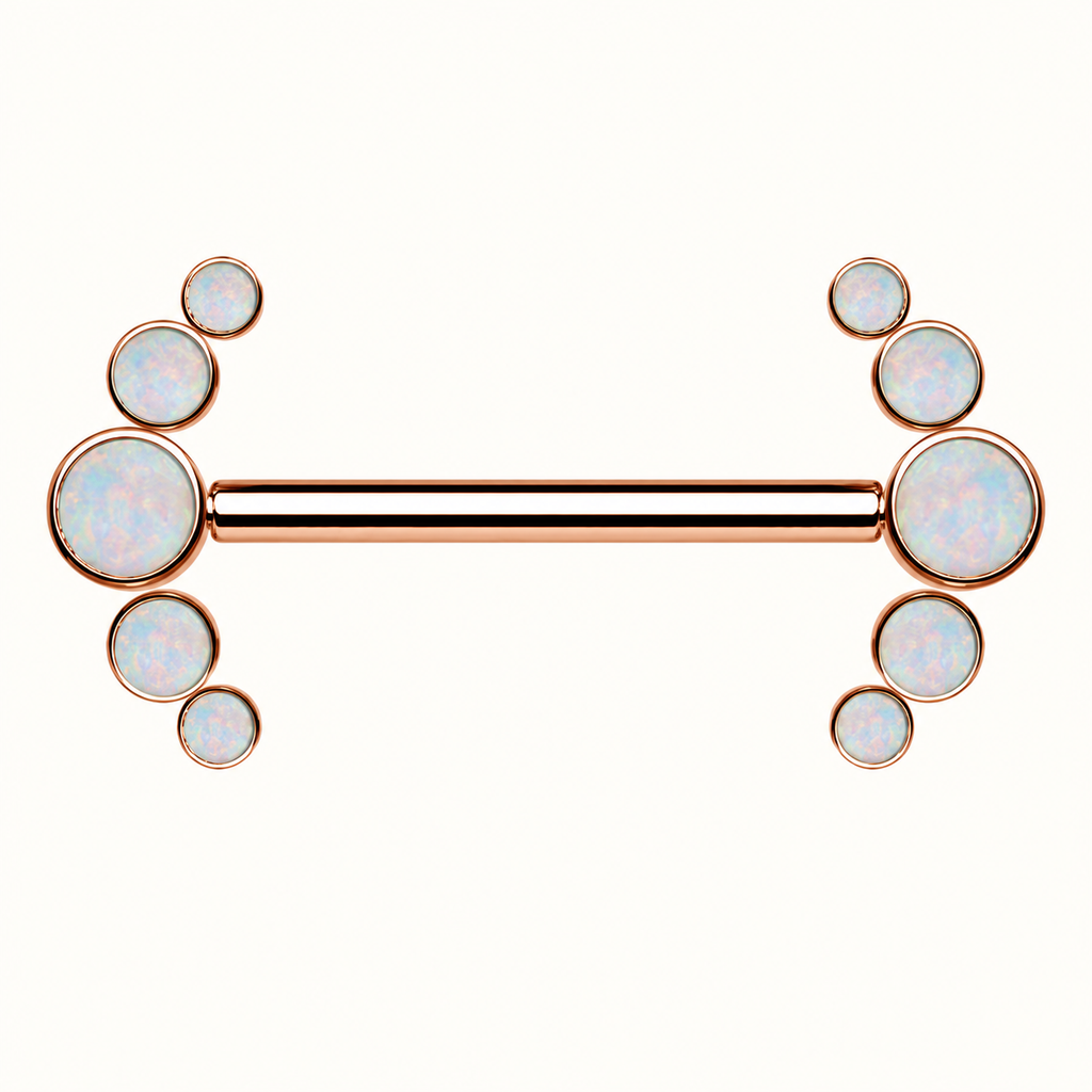 [TOPOSH-FULLSCORE-V7-20260712:TP-NP-IN-RG-14G14-OP17-026:01] Implant Grade Titanium - Nipple Ring - Rose Gold - OP17 - 14G (1.6 x 14 mm) - primary product