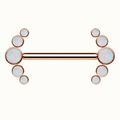 [TOPOSH-FULLSCORE-V7-20260712:TP-NP-IN-RG-14G14-OP17-026:01] Implant Grade Titanium - Nipple Ring - Rose Gold - OP17 - 14G (1.6 x 14 mm) - primary product