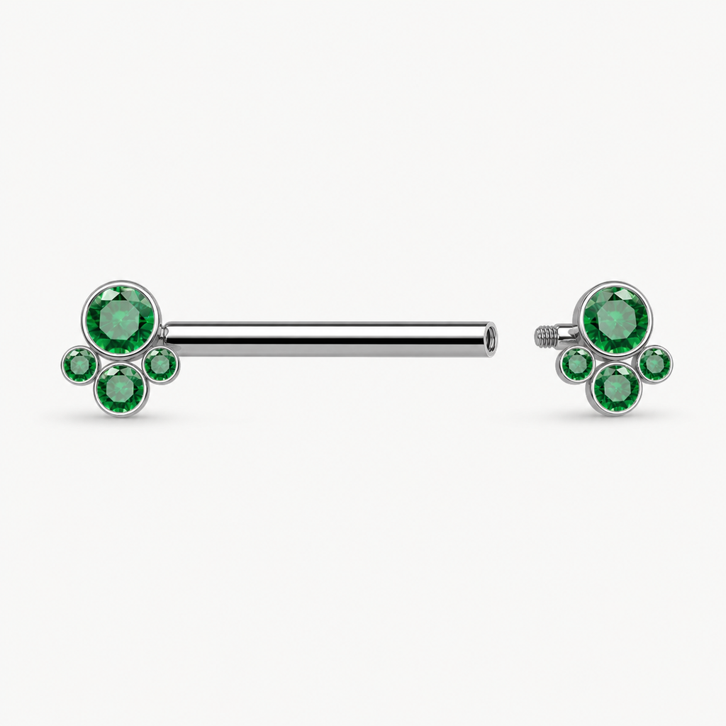 [TOPOSH-FULLSCORE-V7-20260712:TP-NP-IN-SIL-14G14-GRCZ-028:05] Implant Grade Titanium - Nipple Ring - Silver - GRCZ - 14G (1.6 x 14 mm) - internal thread mechanism