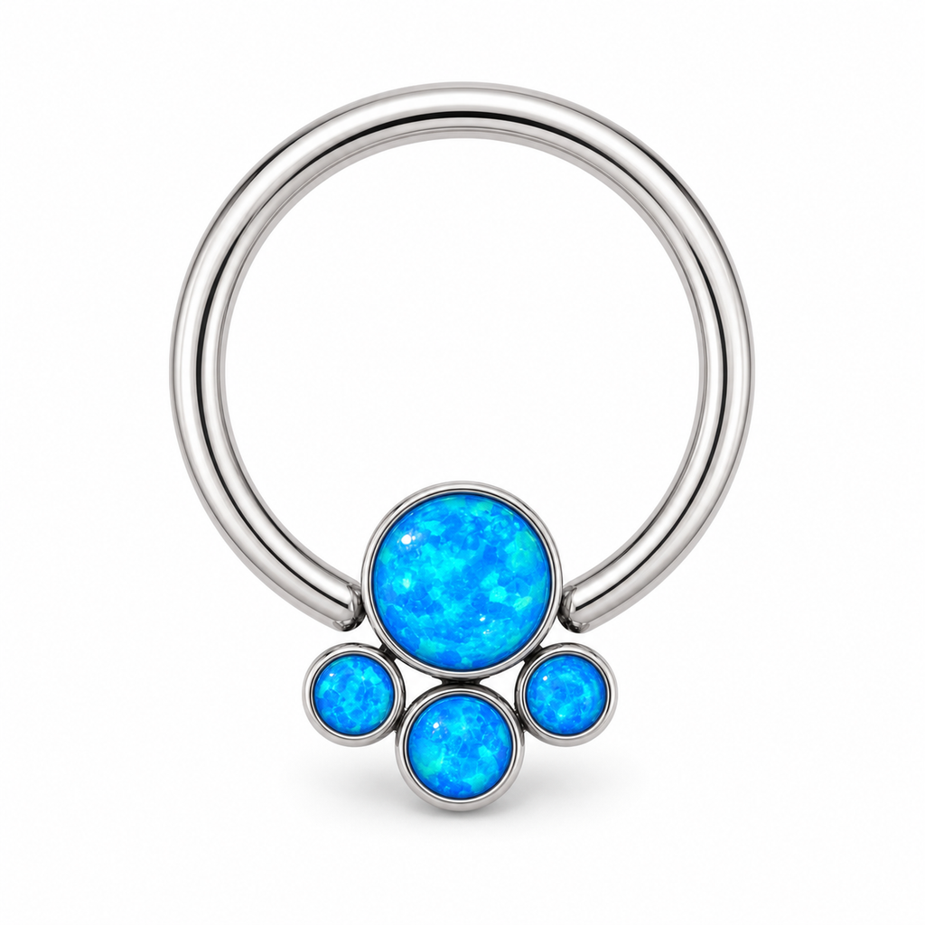 [TOPOSH-LEGACY-LAYOUT-REPAIR-20260717-LEGACY16:TP-BCR-SIL-16G8-T4-OP05-001:01] Blue Opal Titanium Captive Bead Ring – Silver | 01_primary_product_bg