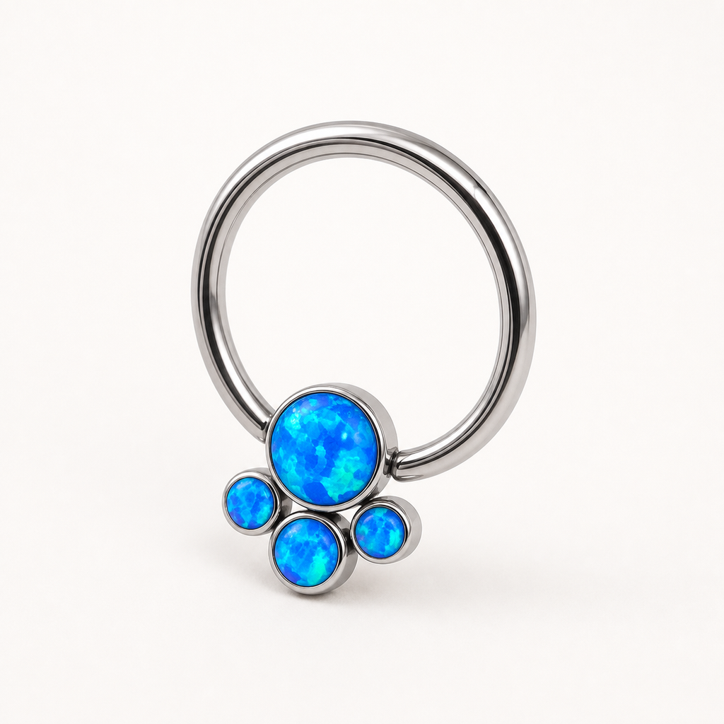[TOPOSH-LEGACY-LAYOUT-REPAIR-20260717-LEGACY16:TP-BCR-SIL-16G8-T4-OP05-001:05] Blue Opal Titanium Captive Bead Ring – Silver | 05_product_angles