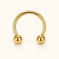 [TOPOSH-LEGACY-LAYOUT-REPAIR-20260717-LEGACY19:TP-HS-EX-GD-16G8-B3-B3-PLN-285:01] Titanium Horseshoe Ring – Gold | 01_primary_product_bg