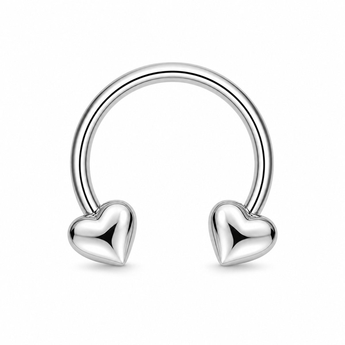 [TOPOSH-LEGACY-LAYOUT-REPAIR-20260717-LEGACY20:TP-HS-EX-SIL-16G10-PLN-005:01] Heart Titanium Horseshoe Ring – Silver | 01_primary_product_bg