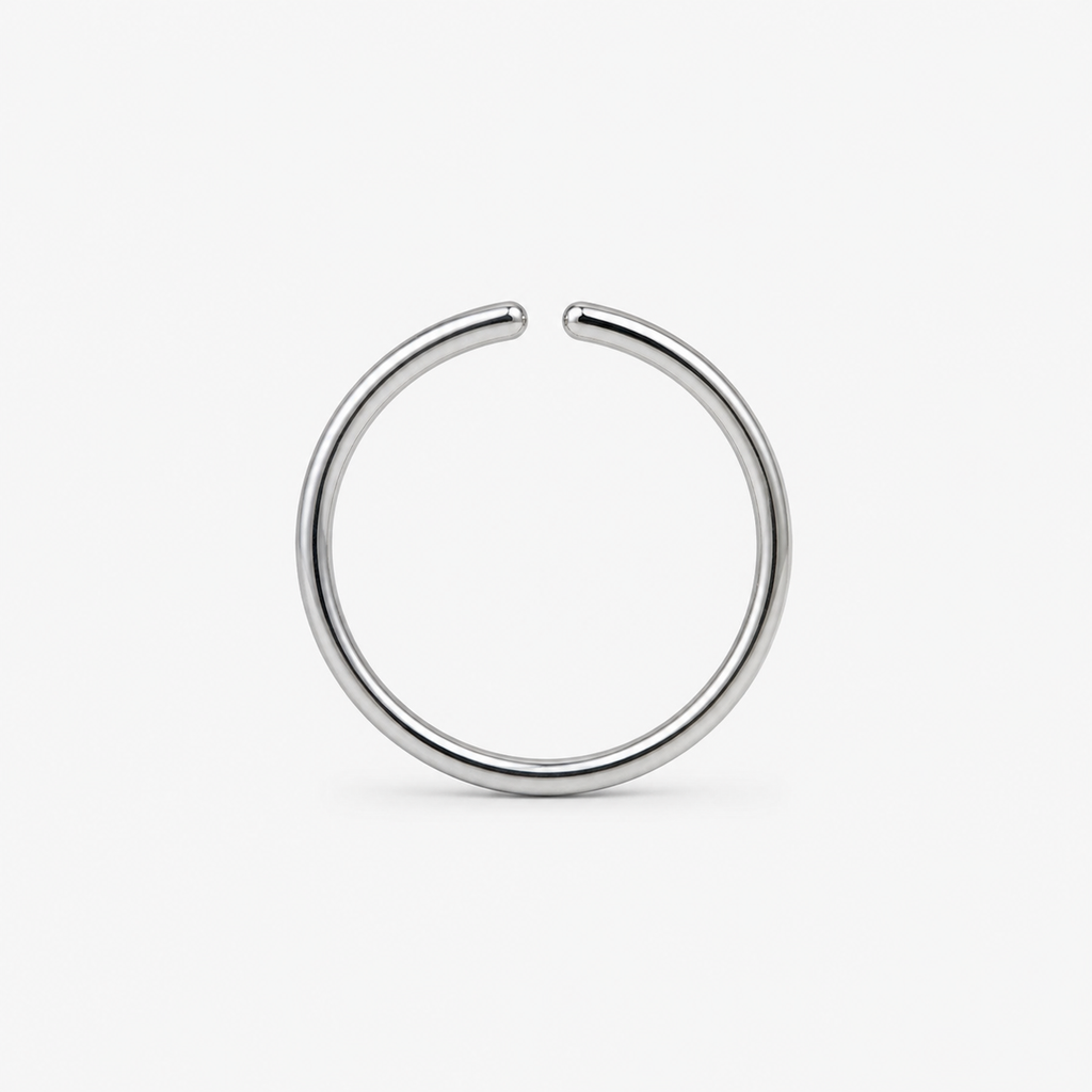 [TOPOSH-LEGACY-LAYOUT-REPAIR-20260717-LEGACY13:TP-HOP-RD-SIL-20G7-PLN-003:01] Titanium Hoop – Silver, 7mm | 01_primary_product_bg