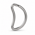 [TOPOSH-LEGACY-LAYOUT-REPAIR-20260717-LEGACY13:TP-HOP-SIL-16G10-PLN-003:01] D-Shape Titanium Hoop – Silver | 01_primary_product_bg