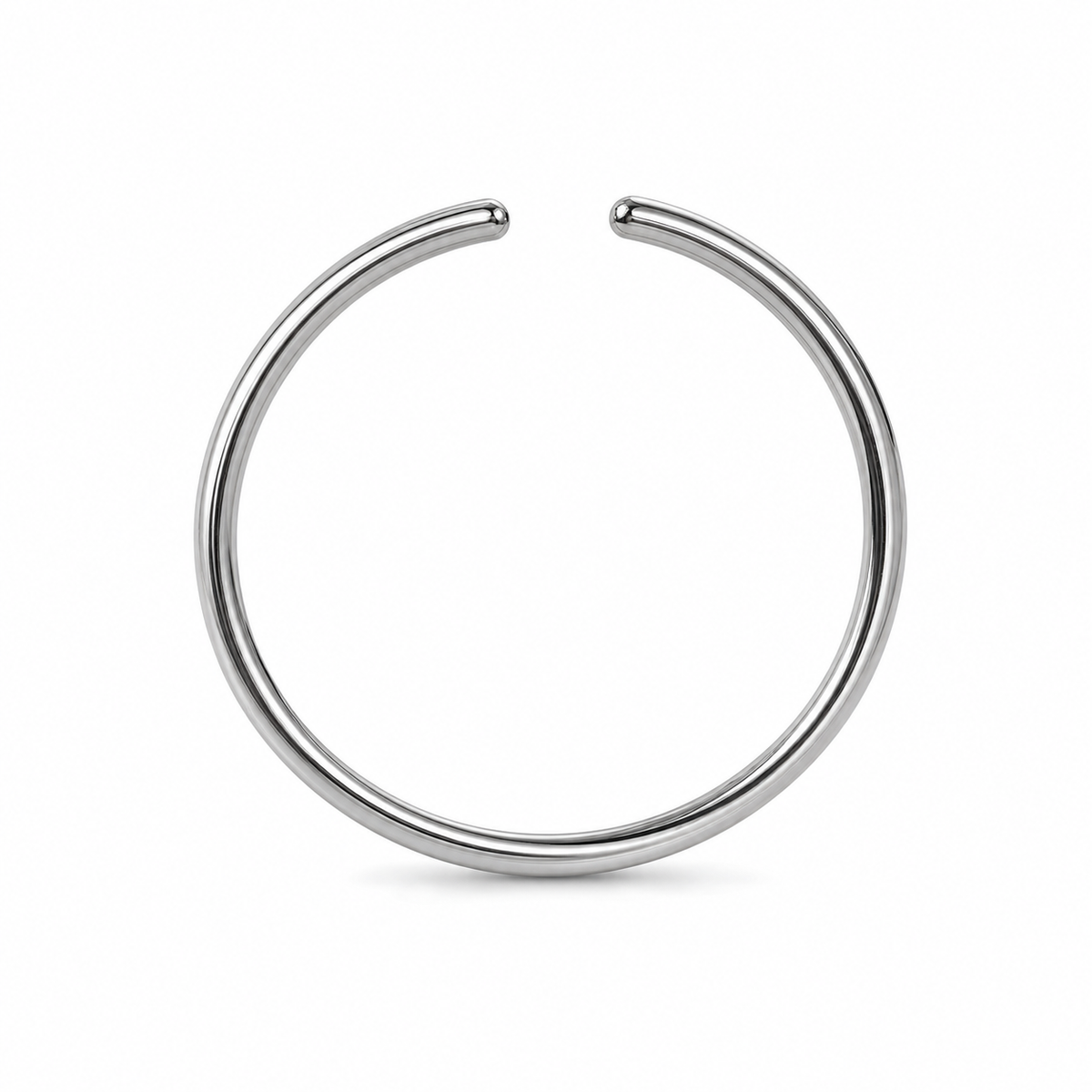[TOPOSH-LEGACY-LAYOUT-REPAIR-20260717-LEGACY13:TP-HOP-SIL-20G8-PLN-090:01] Titanium Hoop – Silver, 8mm | 01_primary_product_bg