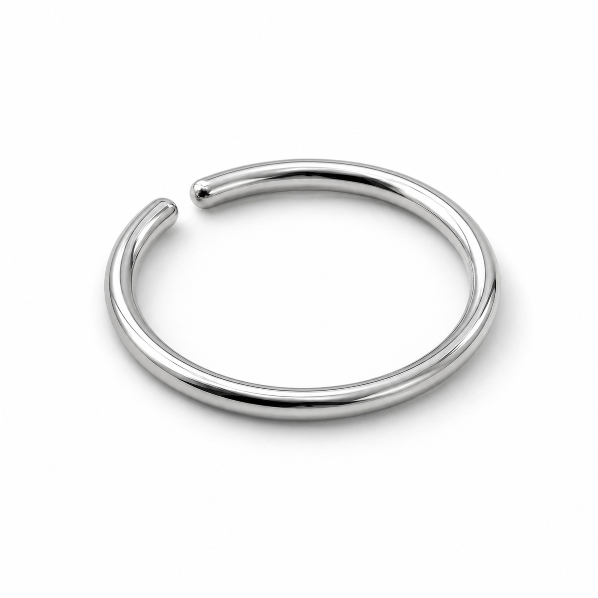 [TOPOSH-LEGACY-LAYOUT-REPAIR-20260717-LEGACY13:TP-HOP-SIL-20G8-PLN-090:05] Titanium Hoop – Silver, 8mm | 05_product_angles