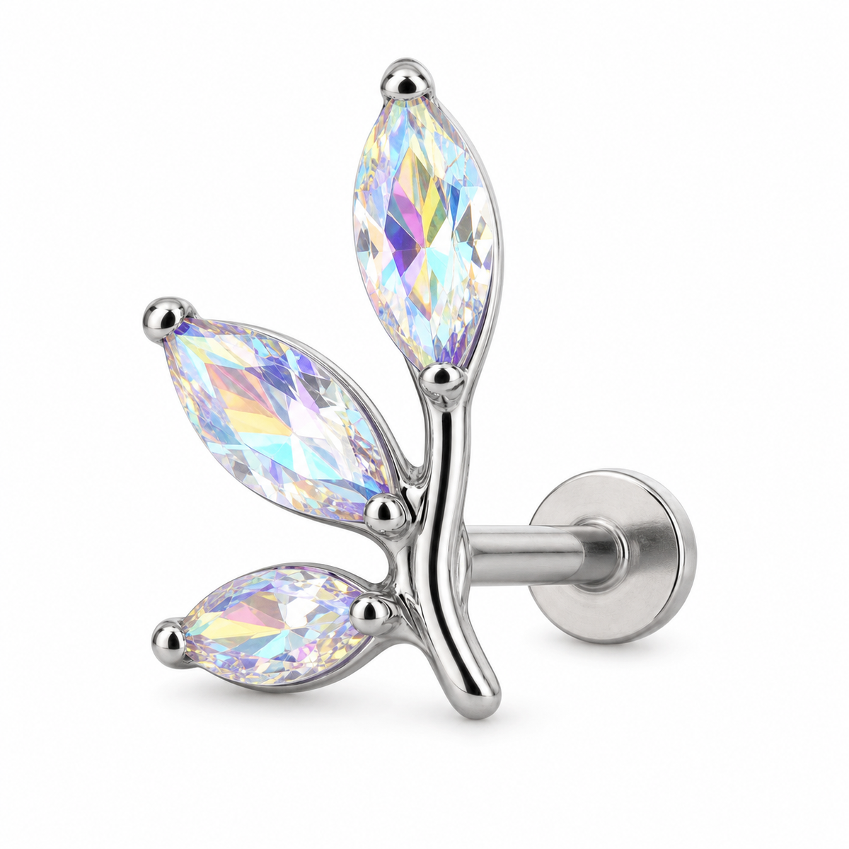 [TOPOSH-LEGACY-LAYOUT-REPAIR-20260717-LEGACY27:TP-FB-IN-SIL-16G8-T4-ABCZ-018:01] Vine Aurora CZ Titanium Flat Back – Silver | 01_primary_product_bg