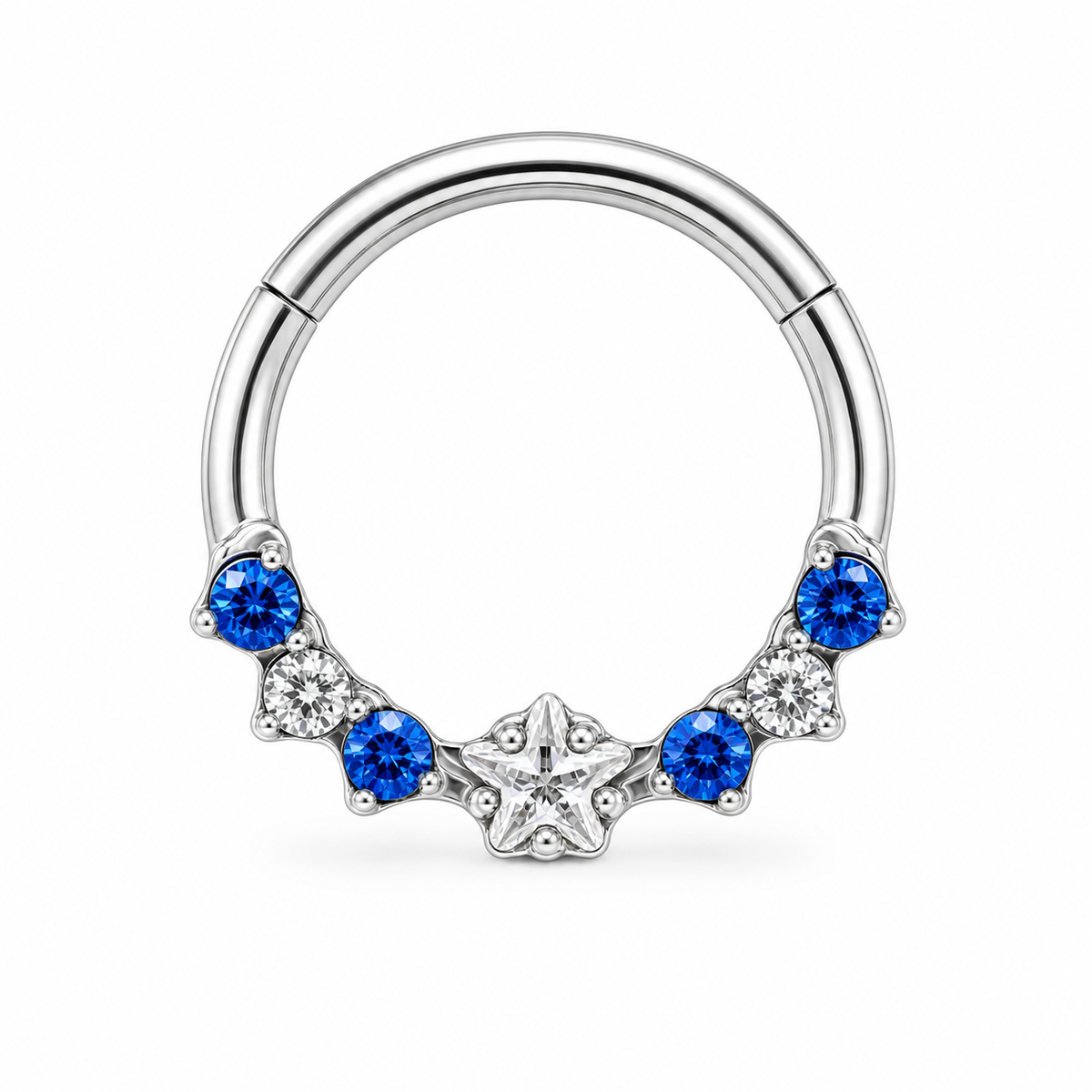 [TOPOSH-LEGACY-LAYOUT-REPAIR-20260717-LEGACY27:TP-SR-SIL-16G8-CLCZ-205:01] Moon Clear CZ Titanium Segment Ring – Silver | 01_primary_product_bg