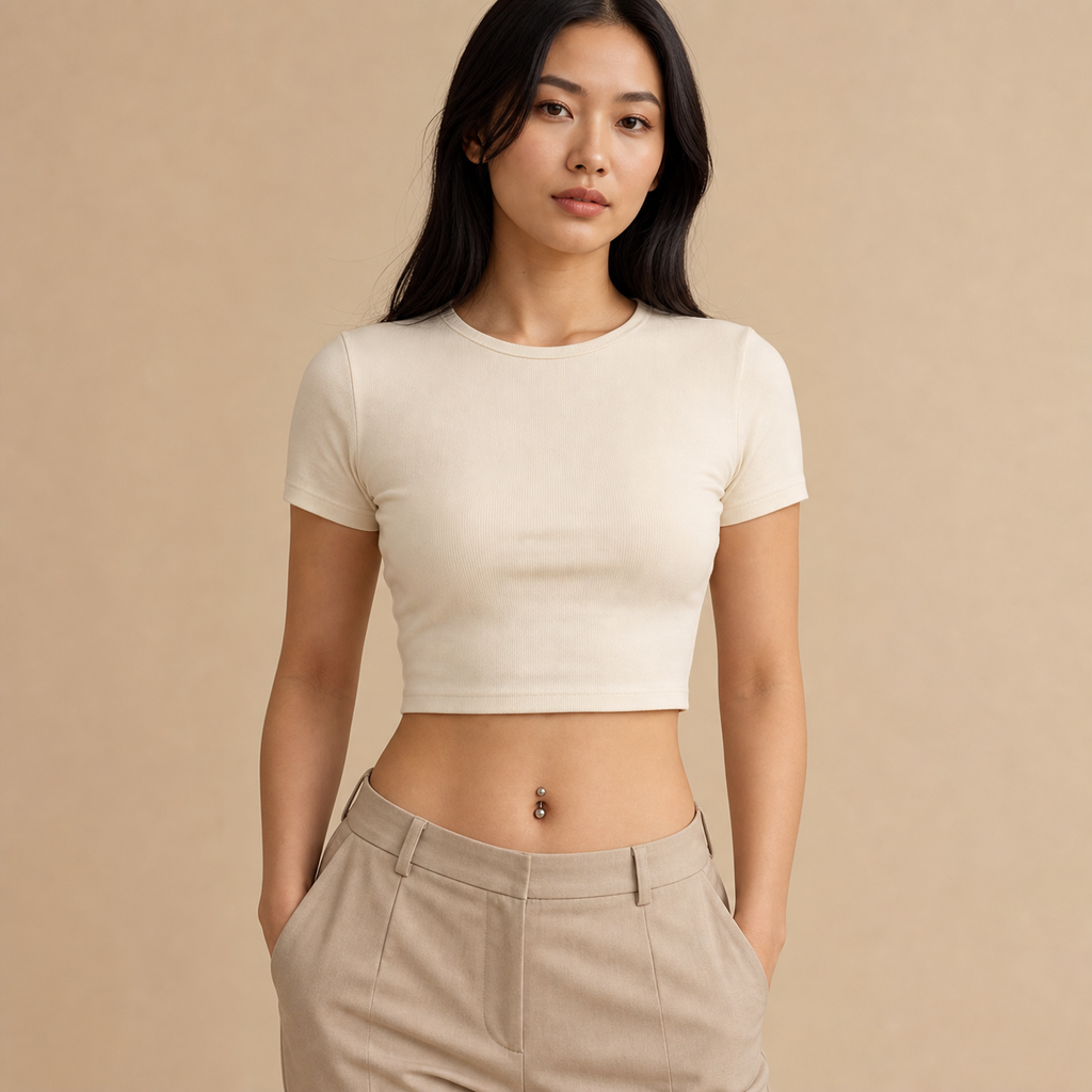 [TOPOSH-LEGACY-LAYOUT-REPAIR-20260717-LEGACY31:TP-BBR-INCB-SIL-14G10-B5-B8-PLN-042:04] Titanium Belly Button Ring – Silver | 04_model_asian