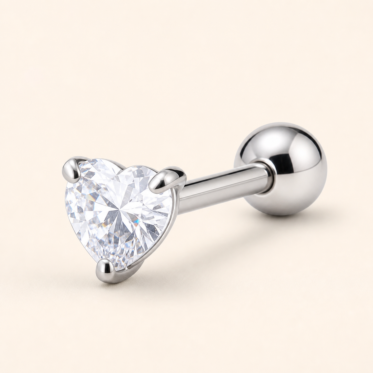 [TOPOSH-LEGACY-LAYOUT-REPAIR-20260717-LEGACY02:TP-CAR-EX-SIL-16G6-B4-B4-CLCZ-009:01] Clear CZ Titanium Cartilage Barbell – Silver | 01_primary_product_bg