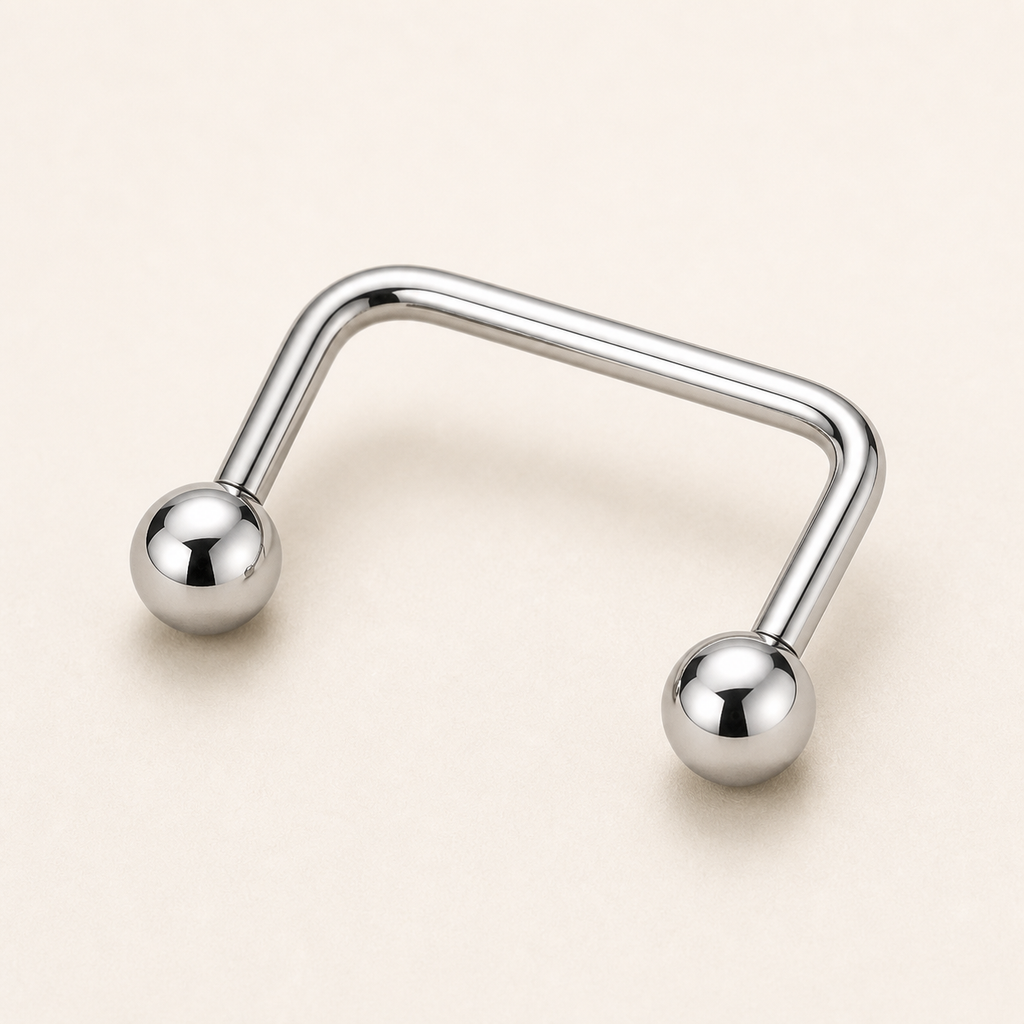 [TOPOSH-LEGACY-LAYOUT-REPAIR-20260717-LEGACY04:TP-CAR-SIL-14G16-PLN-013:05] Titanium Cartilage Barbell – Silver, 16mm | 05_product_angles