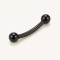 [TOPOSH-ROLE-ORDER-CLEANUP-20260717-BATCH16:TP-EBR-EX-BK-16G10-B3-B3-PLN-565:01] Titanium Eyebrow Barbell – Black, 10+3+3mm | 01_primary_product_bg