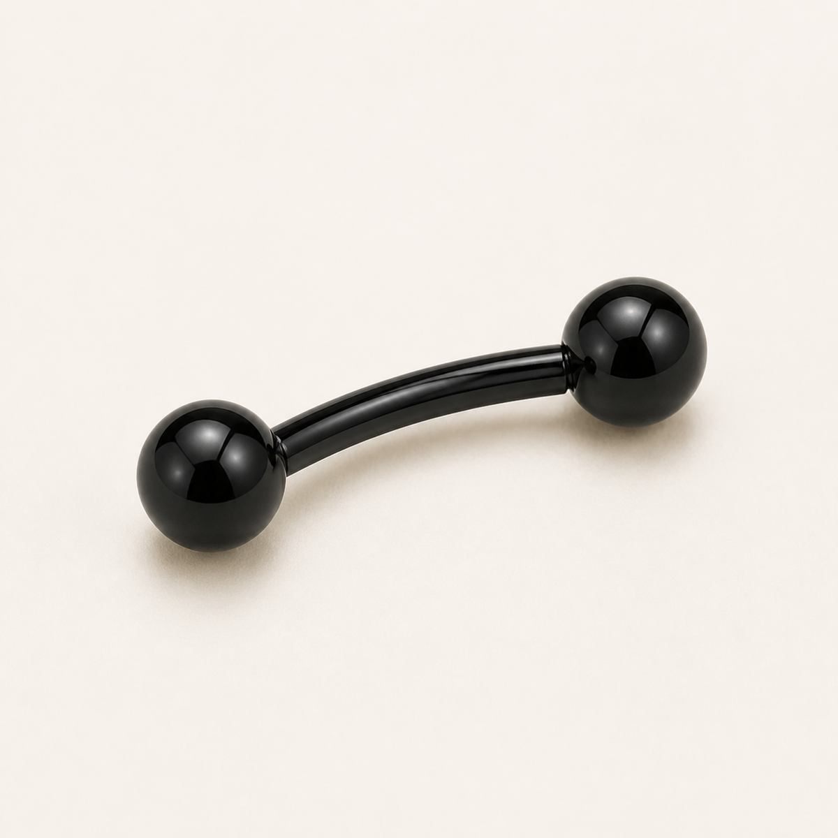 [TOPOSH-ROLE-ORDER-CLEANUP-20260717-BATCH16:TP-EBR-EX-BK-16G6-B3-B3-PLN-564:05] Titanium Eyebrow Barbell – Black, 6+3+3mm | 05_product_angles