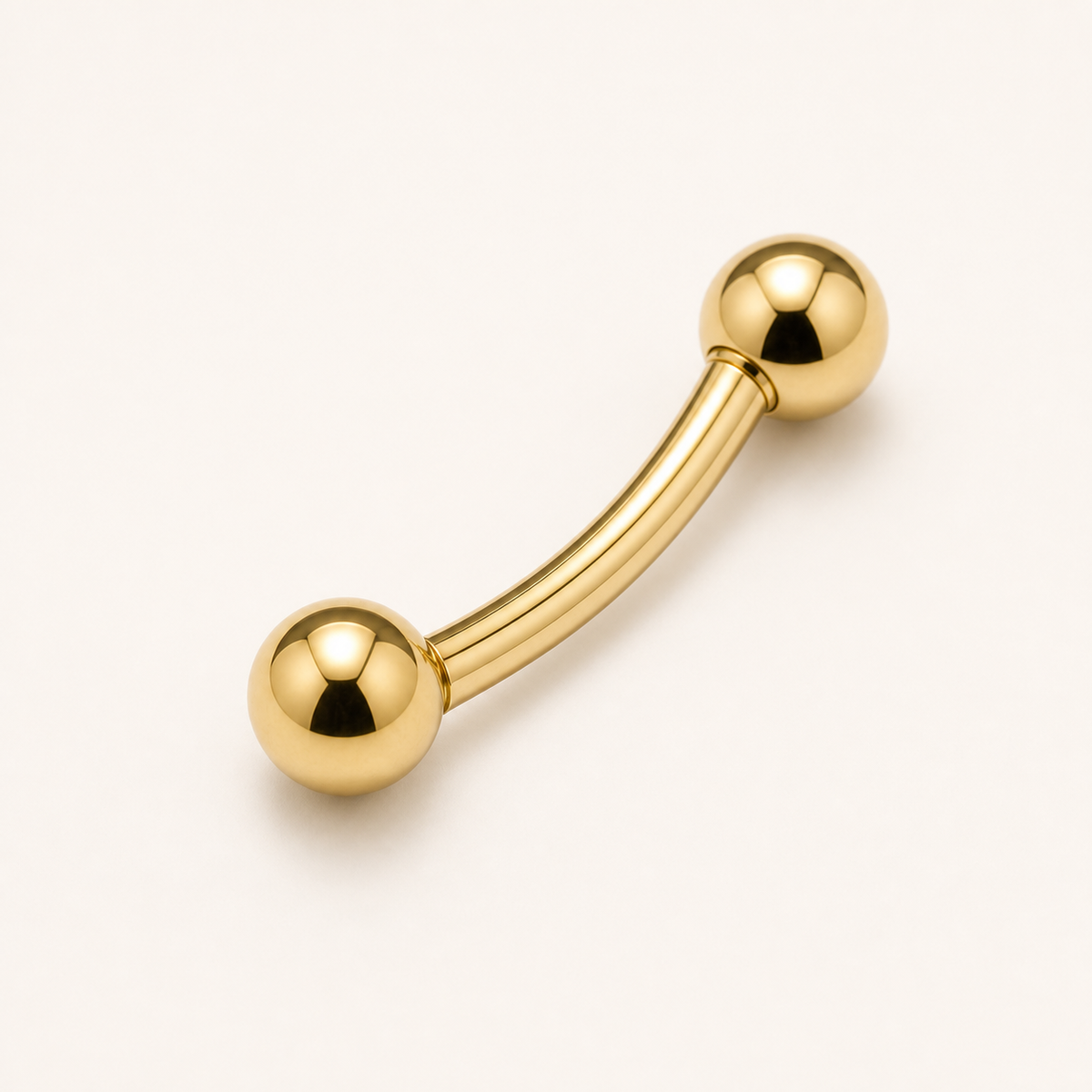 [TOPOSH-ROLE-ORDER-CLEANUP-20260717-BATCH16:TP-EBR-EX-GD-16G8-T3*3-PLN-416:01] Titanium Eyebrow Barbell – Gold | 01_primary_product_bg