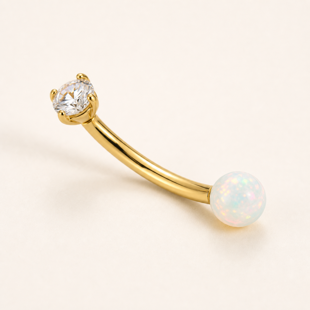 [TOPOSH-ROLE-ORDER-CLEANUP-20260717-BATCH17:TP-EBR-IN-GD-16G8-OP17-049:05] White Opal Titanium Eyebrow Barbell – Gold | 05_product_angles