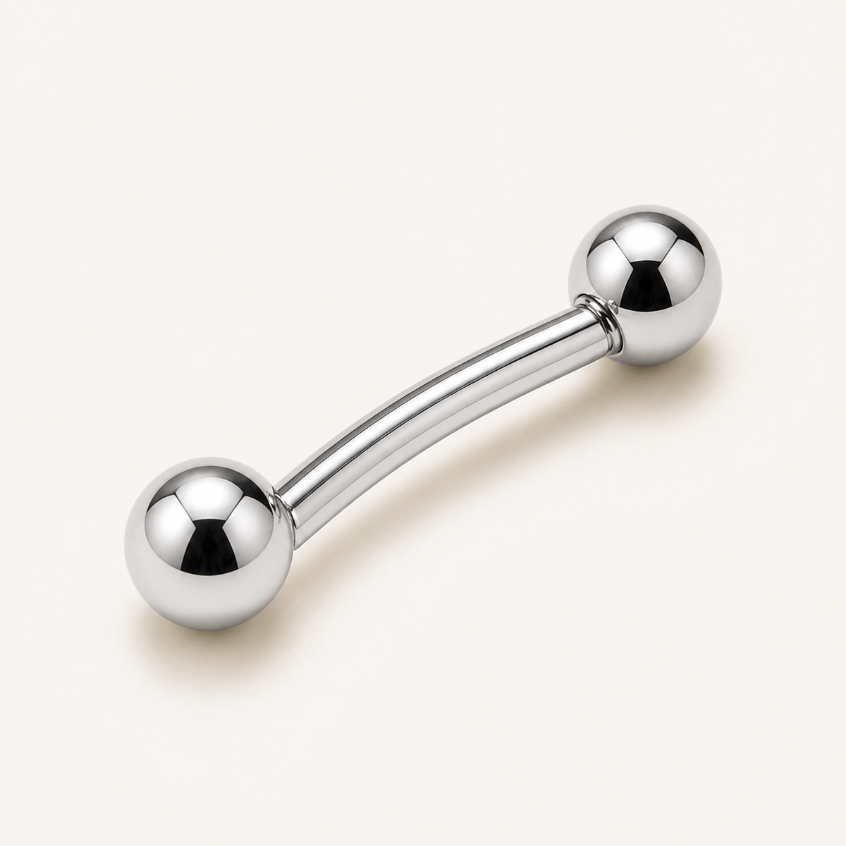 [TOPOSH-ROLE-ORDER-CLEANUP-20260717-BATCH16:TP-EBR-IN-SIL-16G8-PLN-022:05] Titanium Eyebrow Barbell – Silver | 05_product_angles
