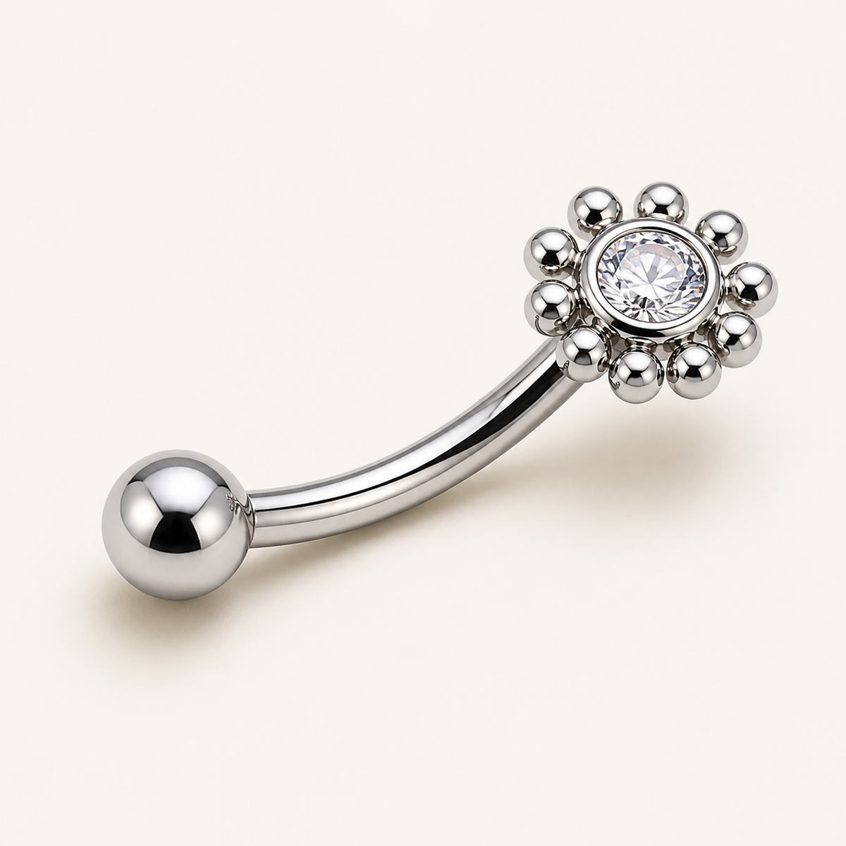 [TOPOSH-ROLE-ORDER-CLEANUP-20260717-BATCH17:TP-EBR-INCB-SIL-16G8-CLCZ-012:05] Clear CZ Titanium Eyebrow Barbell – Silver | 05_product_angles