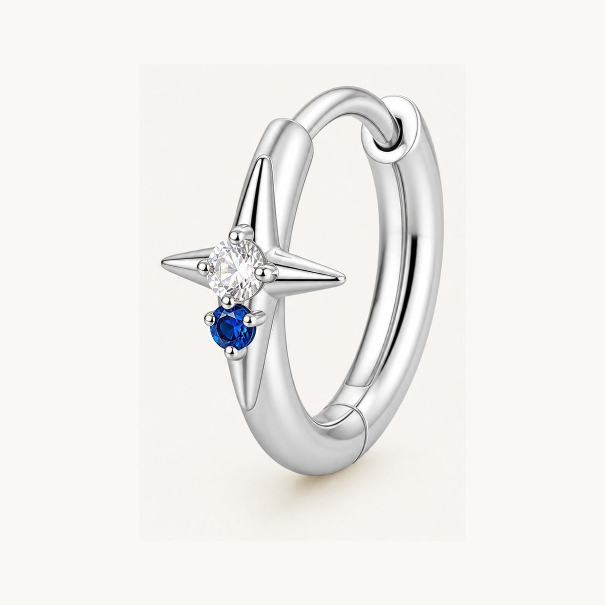 [TOPOSH-ROLE-ORDER-CLEANUP-20260717-BATCH17:TP-ER-SIL-20G8-CLCZ+NBL-032:05] Clear & Navy CZ Titanium Earring – Silver | 05_product_angles