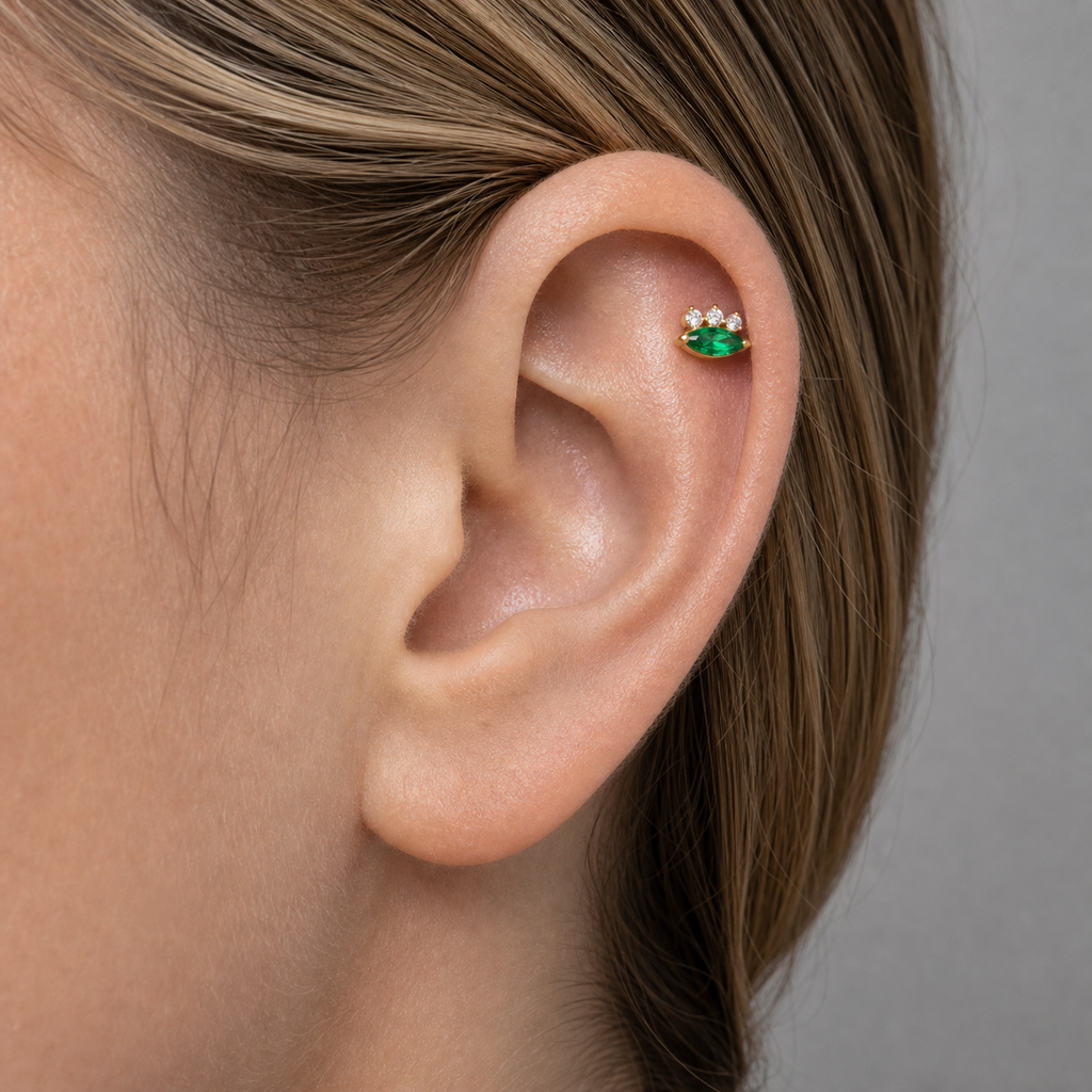 [TOPOSH-LEGACY-LAYOUT-REPAIR-20260717-LEGACY08:TP-FB-IN-GD-16G8-T4-EMD-449:02] Marquise Emerald CZ Titanium Flat Back – Gold | 02_model_white