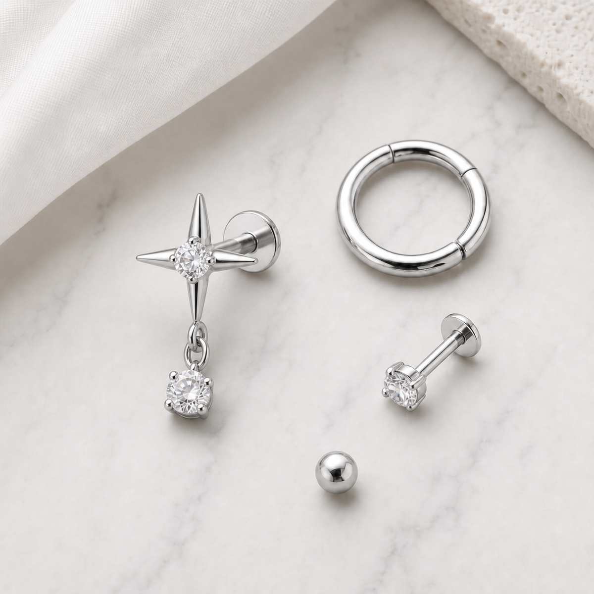 [TOPOSH-LEGACY-LAYOUT-REPAIR-20260717-LEGACY01:TP-FB-TH-SIL-16G6-T4-CLCZ-154:06] Clear CZ Titanium Flat Back – Silver, 6+4mm | 06_accessory_flatlay
