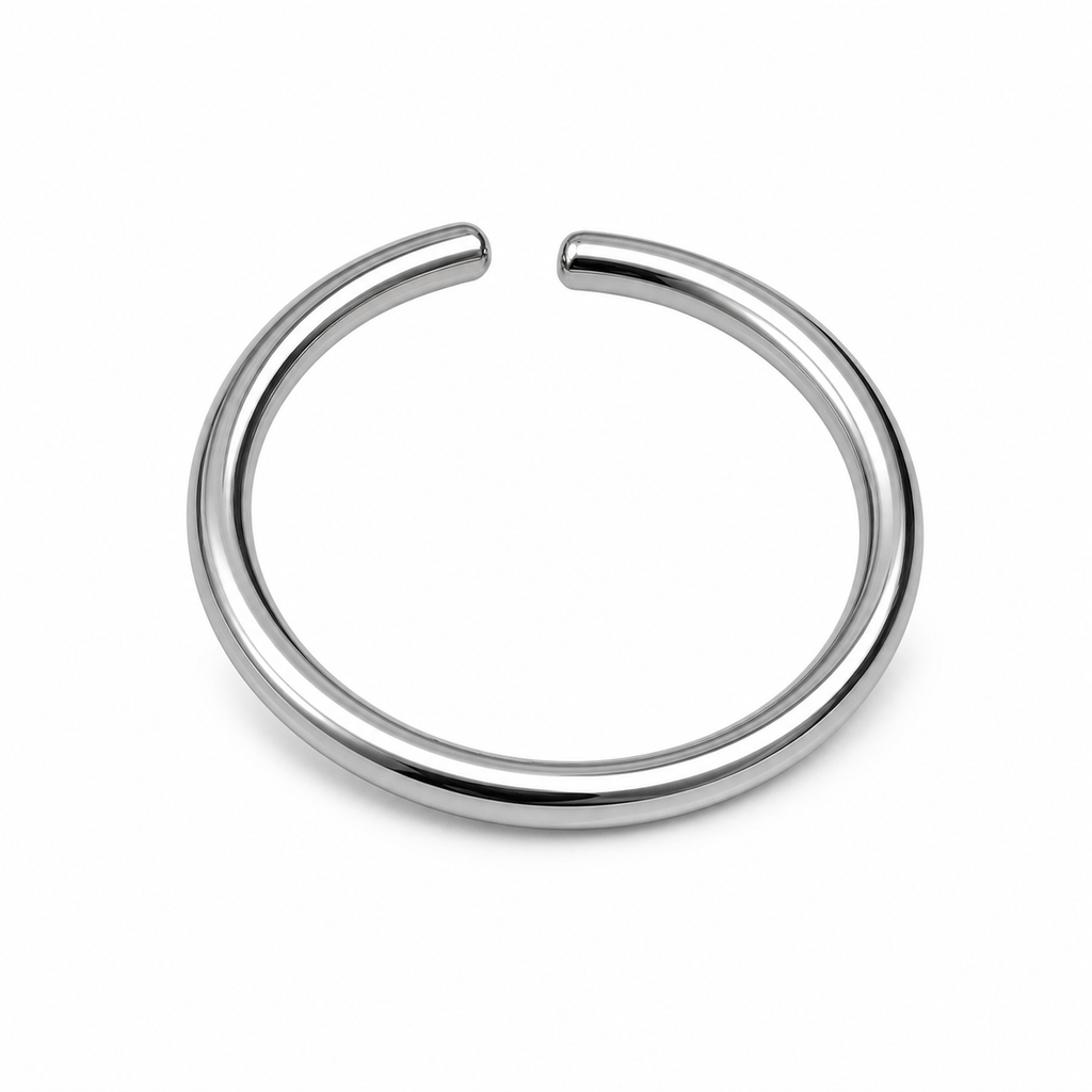 [TOPOSH-LEGACY-LAYOUT-REPAIR-20260717-LEGACY12:TP-HOP-RD-SIL-20G6-PLN-002:05] Titanium Hoop – Silver, 6mm | 05_product_angles