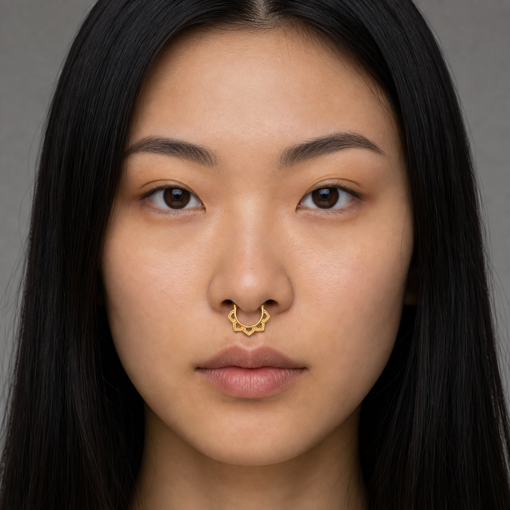 [TOPOSH-ROLE-ORDER-CLEANUP-20260717-BATCH18:TP-SEP-GD-16G6-PLN-009:04] Titanium Septum Ring – Gold | 04_model_asian