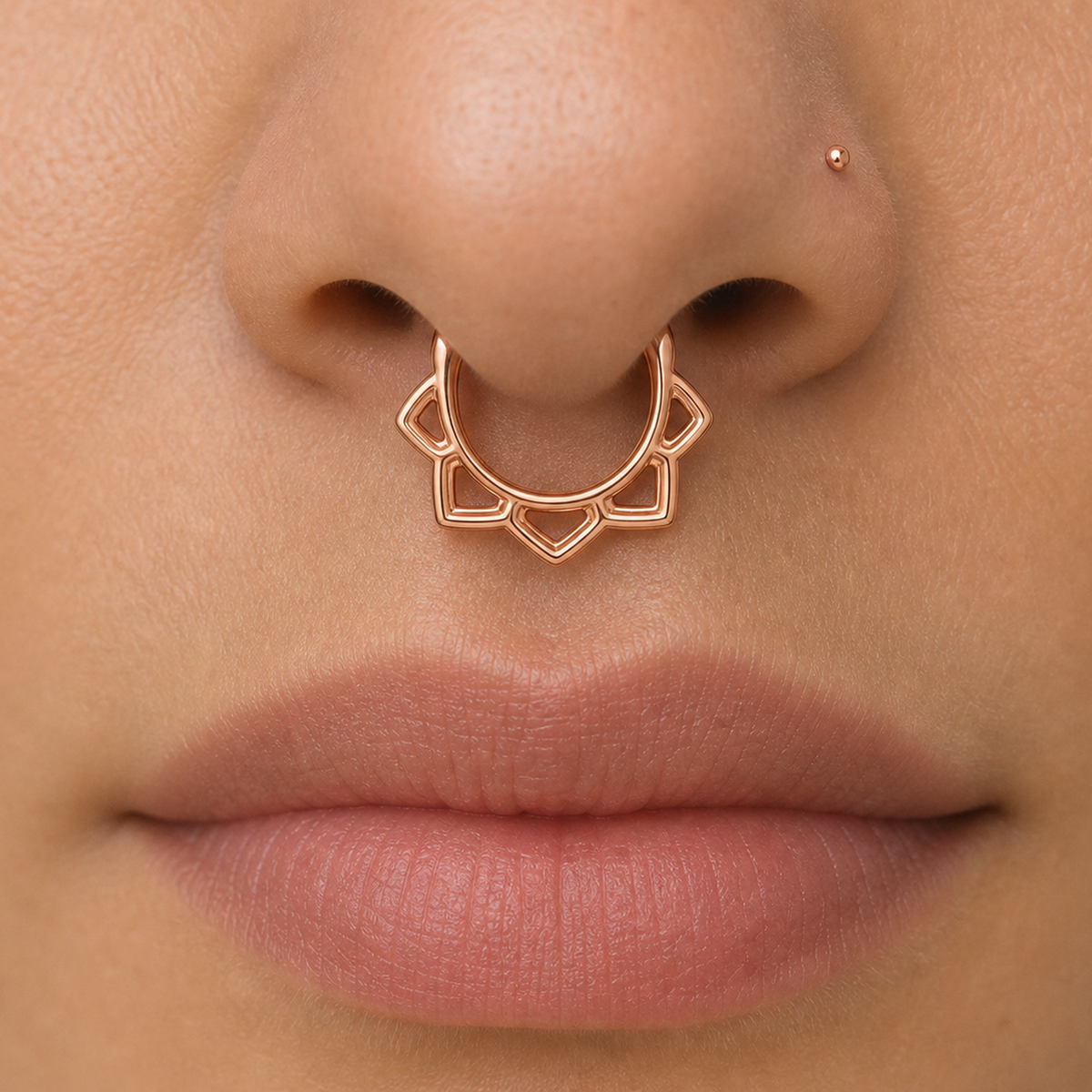 [TOPOSH-ROLE-ORDER-CLEANUP-20260717-BATCH18:TP-SEP-RG-16G6-PLN-010:02] Titanium Septum Ring – Rose Gold | 02_model_white