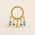 [TOPOSH-ROLE-ORDER-CLEANUP-20260717-BATCH19:TP-SR-GD-16G8-NBL-012:01] Navy Blue Titanium Segment Ring – Gold | 01_primary_product_bg