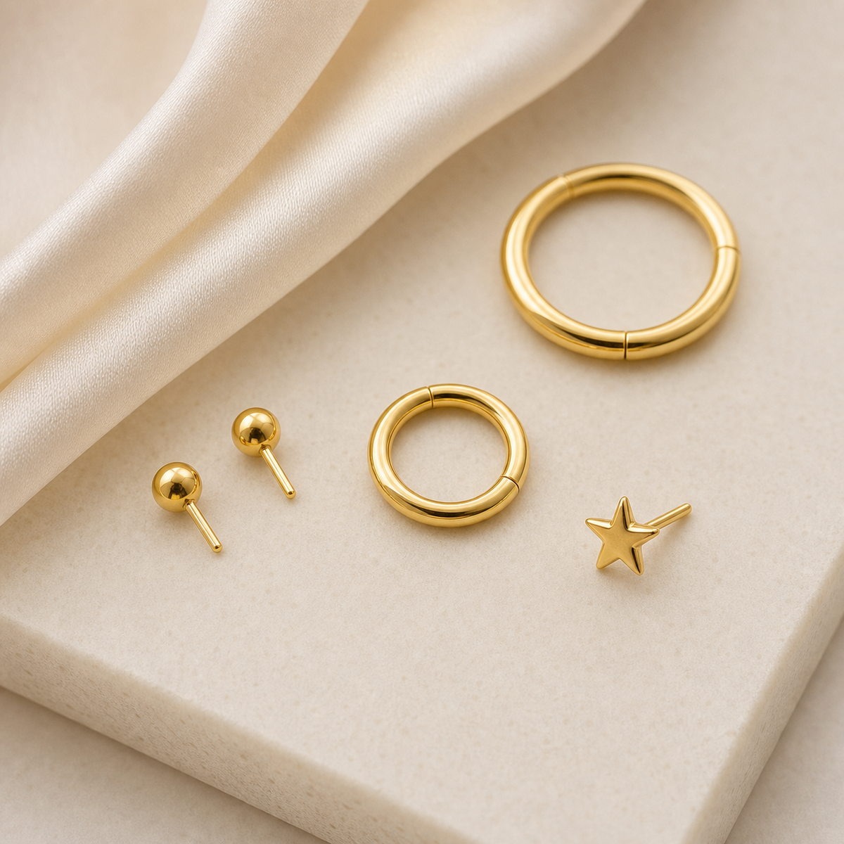 [TOPOSH-ROLE-ORDER-CLEANUP-20260717-BATCH19:TP-SR-GD-16G8-PLN-1279:06] Titanium Segment Ring – Gold, 8mm | 06_accessory_flatlay