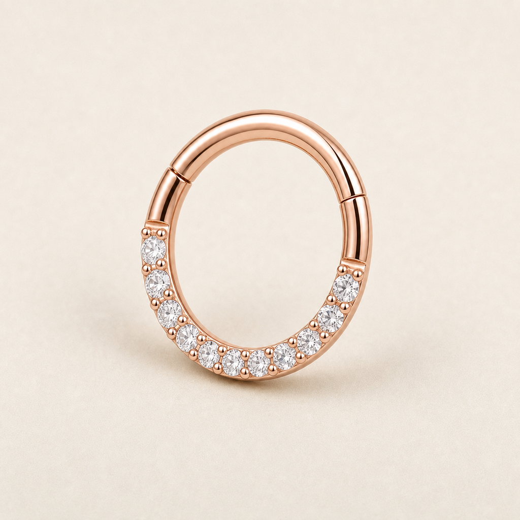 [TOPOSH-ROLE-ORDER-CLEANUP-20260717-BATCH23:TP-SR-RG-16G6-CLCZ-583:05] Pavé Clear CZ Titanium Segment Ring – Rose Gold | 05_product_angles