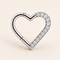 [TOPOSH-ROLE-ORDER-CLEANUP-20260717-BATCH22:TP-SR-SIL-16G10-CLCZ-005:01] Heart Clear CZ Titanium Segment Ring – Silver | 01_primary_product_bg