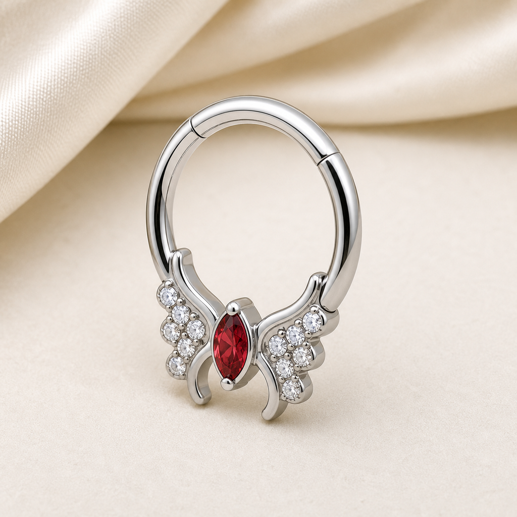 [TOPOSH-ROLE-ORDER-CLEANUP-20260717-BATCH20:TP-SR-SIL-16G10-RDCZ-023:05] Red CZ Titanium Segment Ring – Silver | 05_product_angles