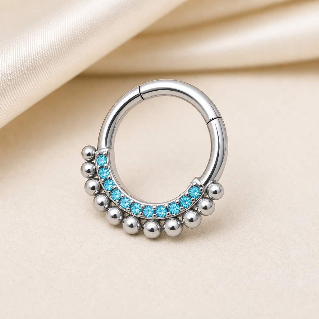 [TOPOSH-ROLE-ORDER-CLEANUP-20260717-BATCH21:TP-SR-SIL-16G8-AQCZ-013:05] Aqua CZ Titanium Segment Ring – Silver | 05_product_angles