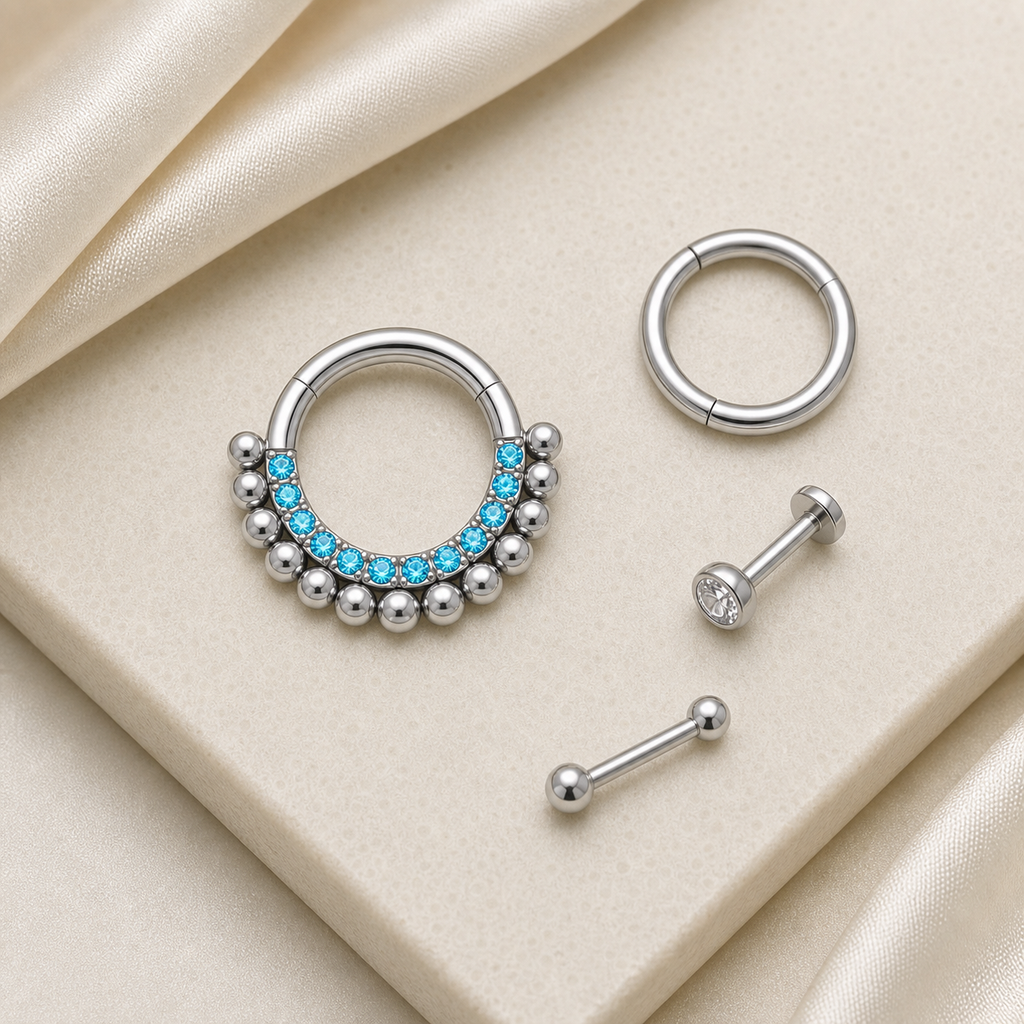 [TOPOSH-ROLE-ORDER-CLEANUP-20260717-BATCH21:TP-SR-SIL-16G8-AQCZ-013:06] Aqua CZ Titanium Segment Ring – Silver | 06_accessory_flatlay