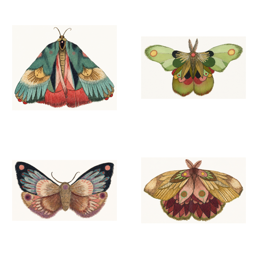 Color Singles II — Zero Flash Sheet, 4 single tattoo designs by Zero