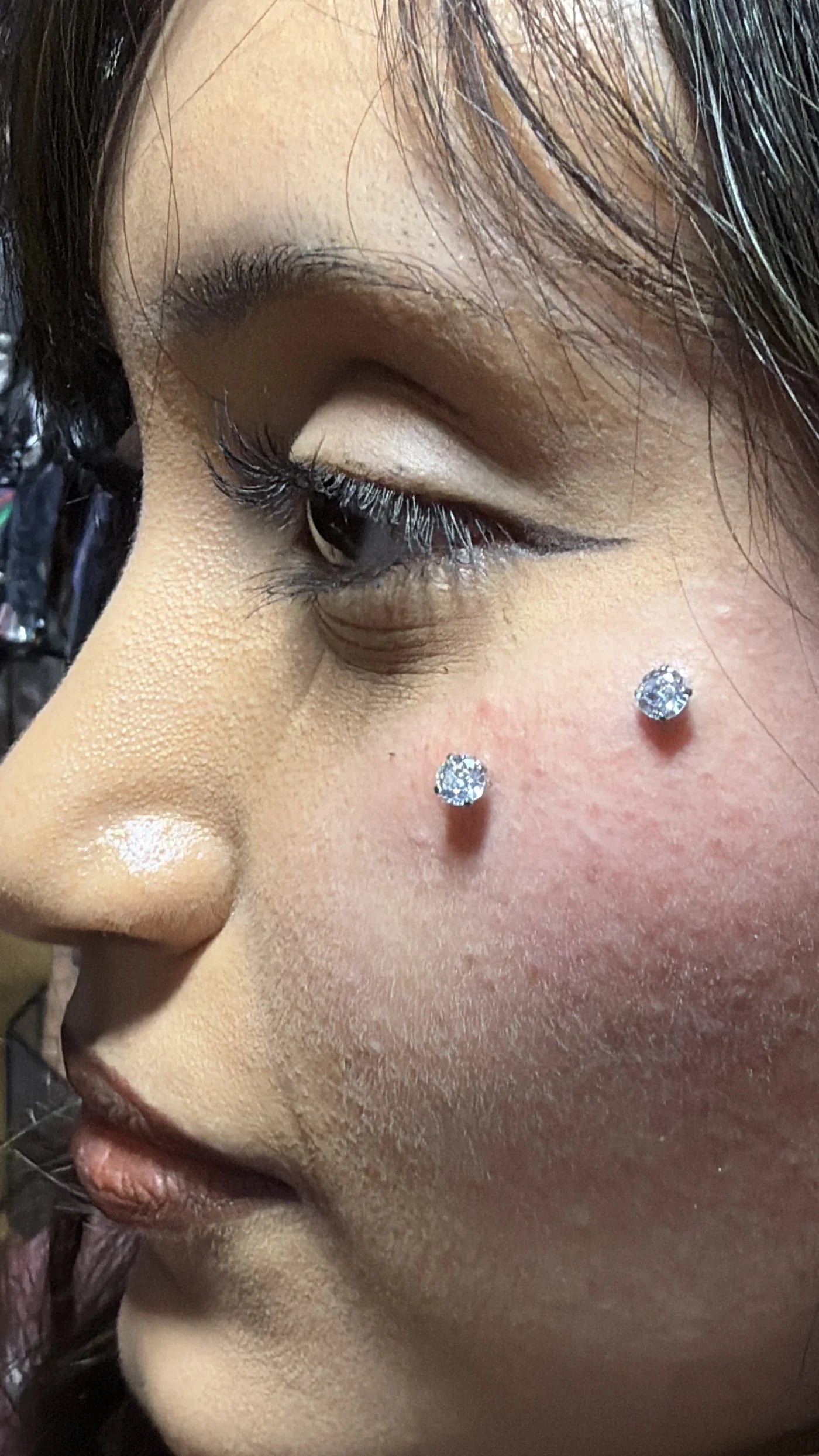 Michael paired facial piercing work