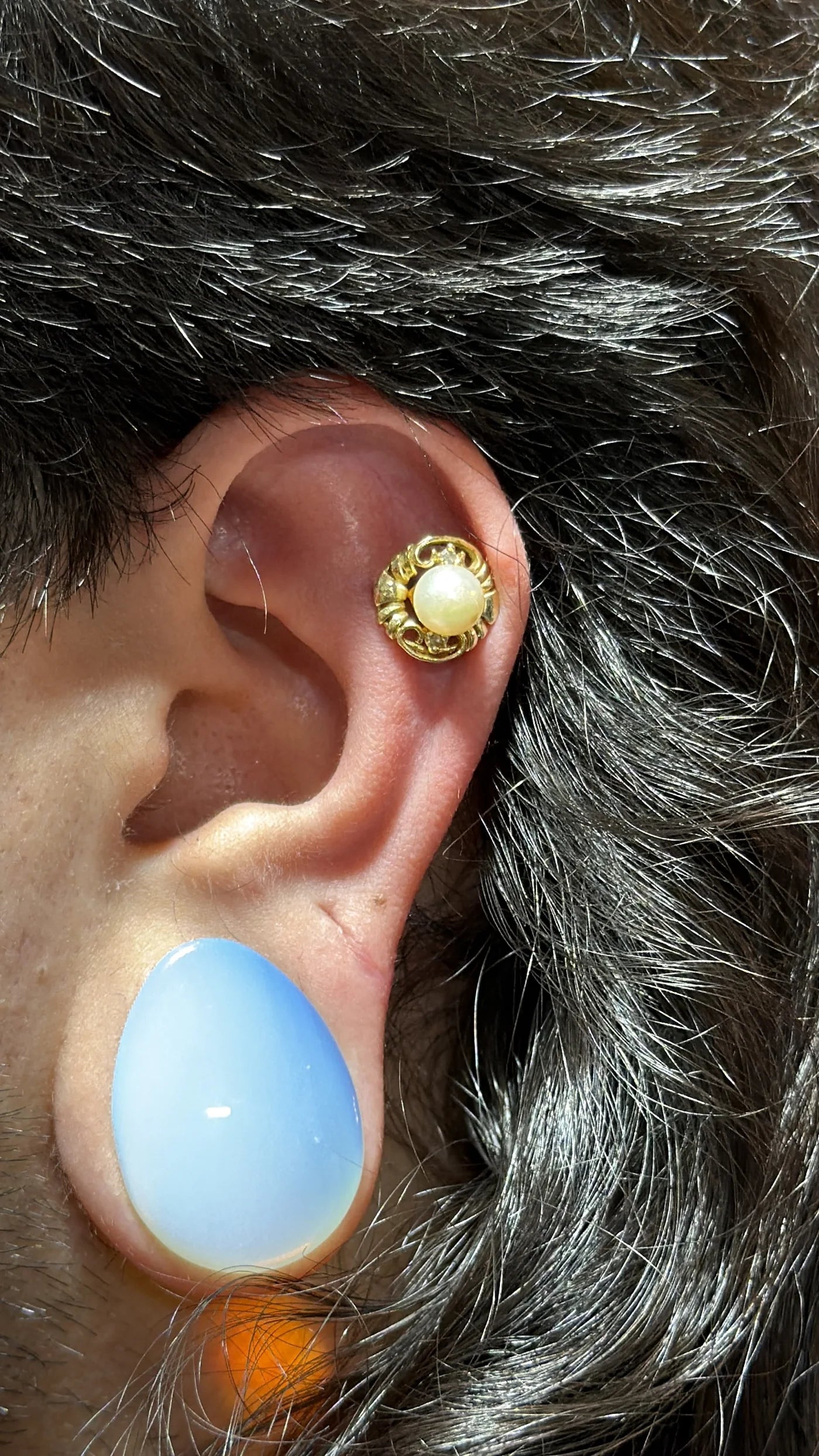 Michael curated ear piercing work